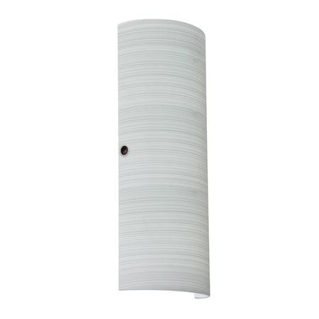 Besa Lighting Torre 18 Wall Sconce, Chalk, Bronze Cap Finish, 2x8W LED 8193KR-LED-BR